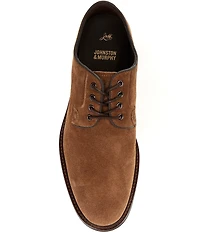 Johnston & Murphy Men's Brady Plain Toe Suede Oxfords
