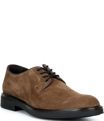Johnston & Murphy Men's Brady Plain Toe Suede Oxfords