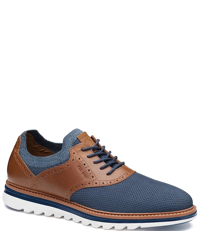 Johnston & Murphy Men's Braxton Knit Saddle Oxfords
