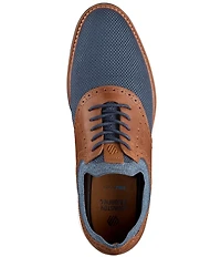 Johnston & Murphy Men's Braxton Knit Saddle Oxfords