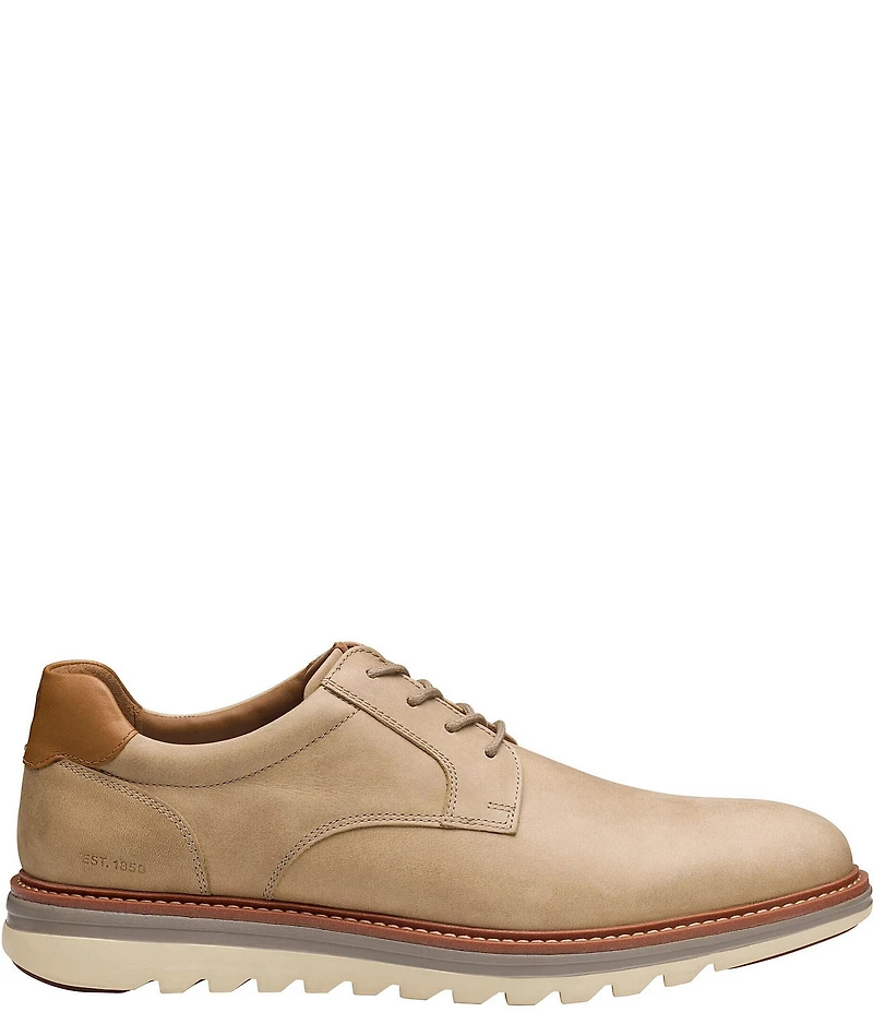 Johnston & Murphy Men's Braxton Nubuck Plain Toe Oxfords