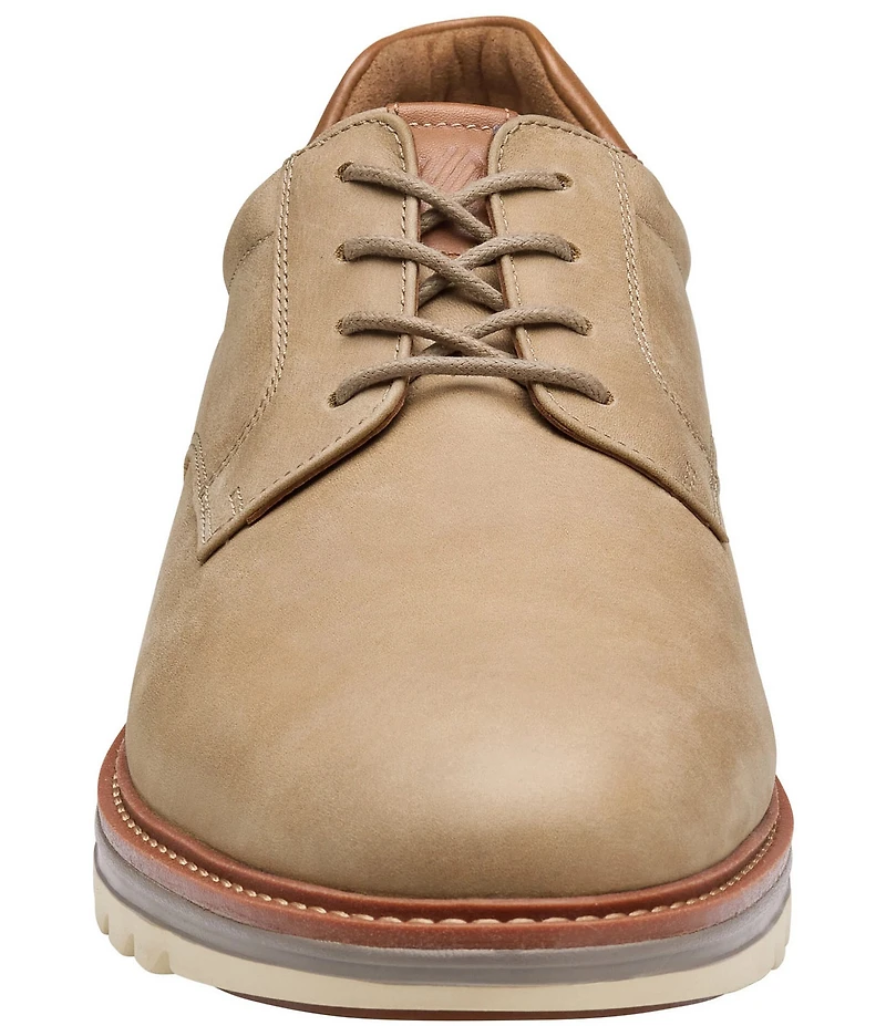 Johnston & Murphy Men's Braxton Nubuck Plain Toe Oxfords