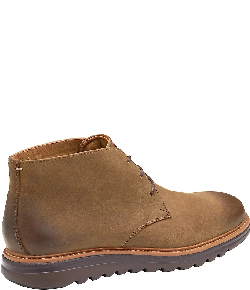 Johnston & Murphy Men's Braxton Oiled Leather Chukka Boots