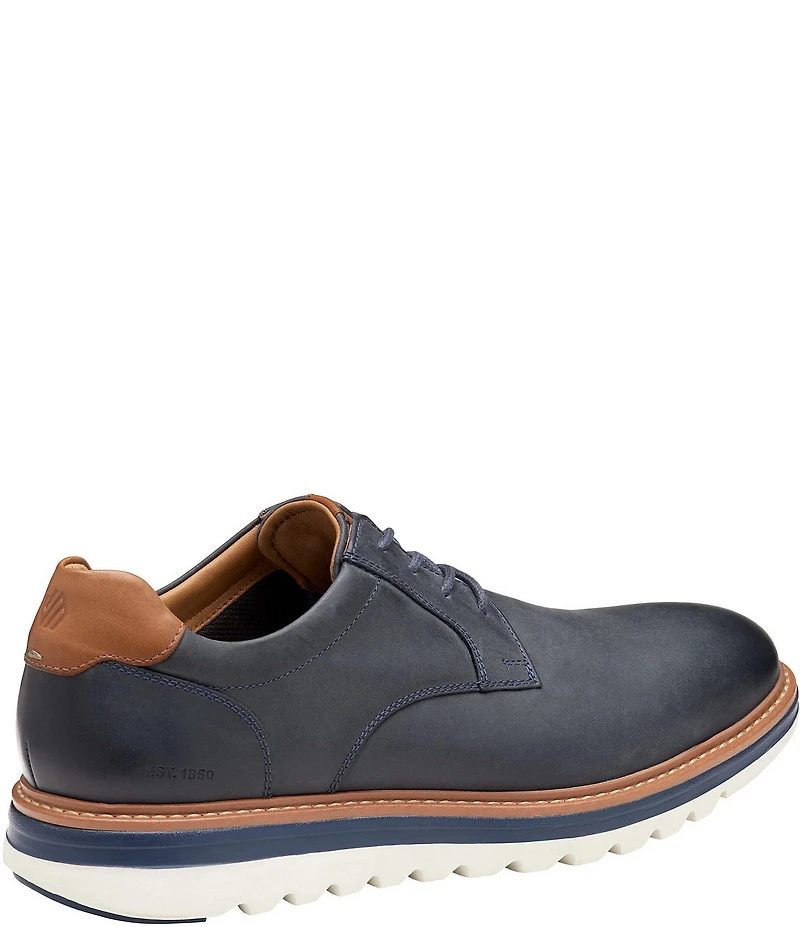 Johnston & Murphy Men's Braxton Leather Plain Toe Oxfords