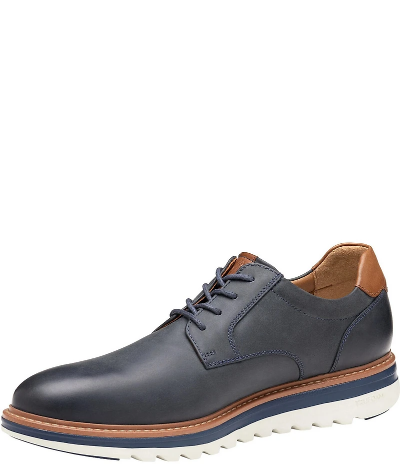 Johnston & Murphy Men's Braxton Leather Plain Toe Oxfords
