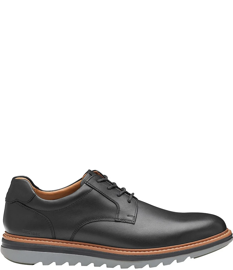 Johnston & Murphy Men's Braxton Smooth Leather Plain Toe Oxfords