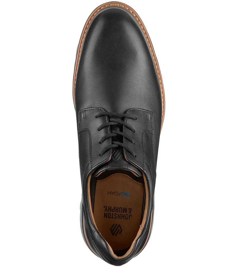 Johnston & Murphy Men's Braxton Smooth Leather Plain Toe Oxfords