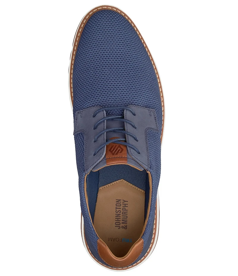 Johnston & Murphy Men's Braydon Knit Plain Toe Oxfords