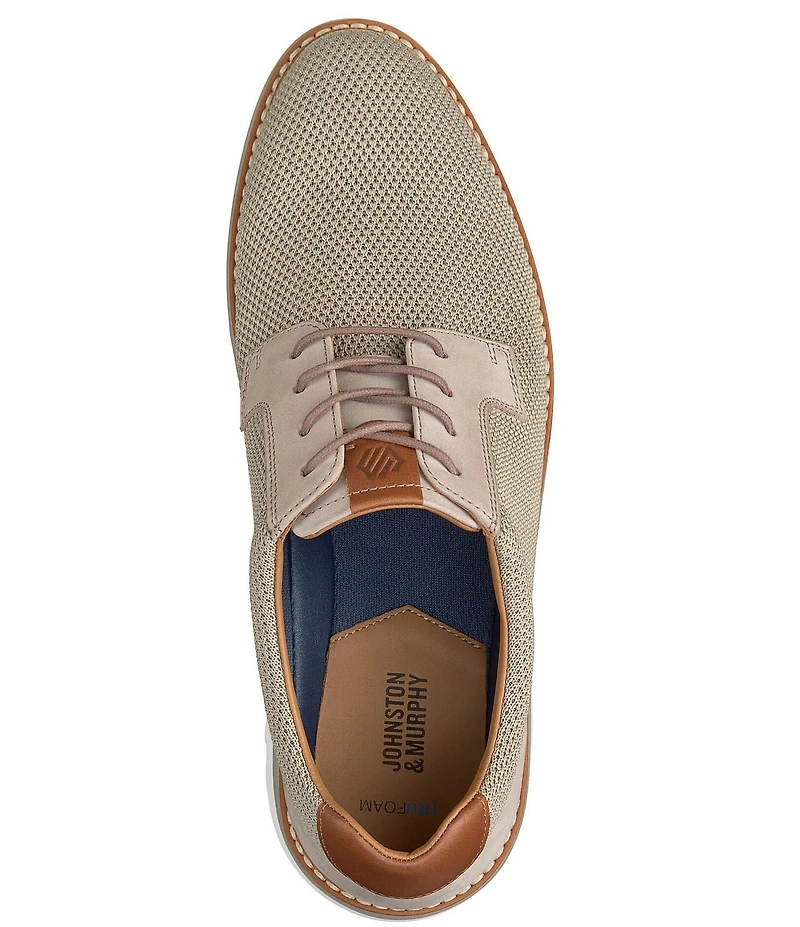 Johnston & Murphy Men's Braydon Knit Plain Toe Oxfords