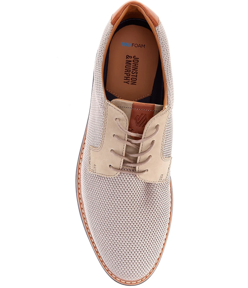 Johnston & Murphy Men's Braydon Knit Plain Toe Oxfords
