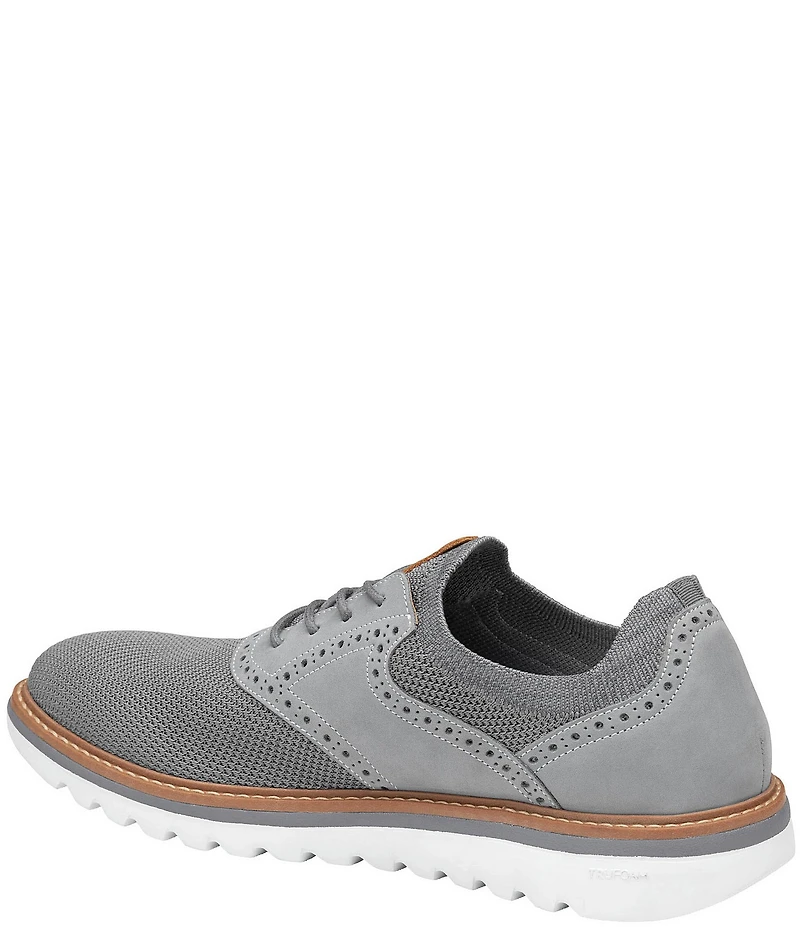 Johnston & Murphy Men's Braydon Knit Brogue Detail Saddle Oxford Sneakers