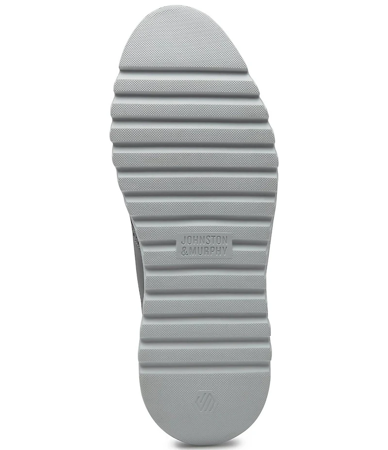 Johnston & Murphy Men's Braydon Knit Brogue Detail Saddle Oxford Sneakers