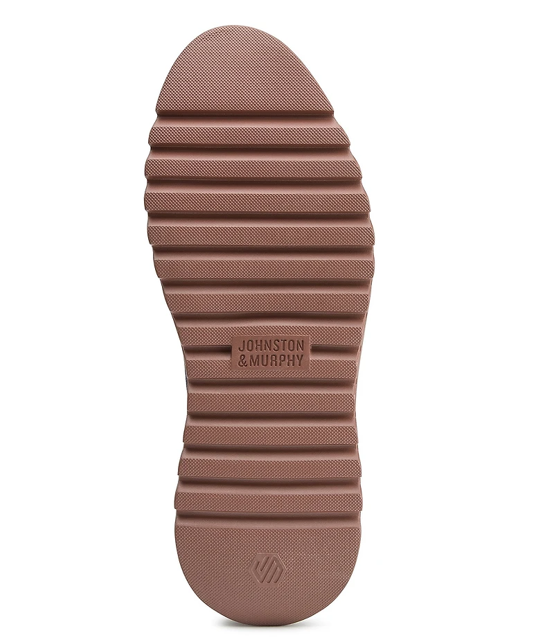 Johnston & Murphy Men's Braydon Nubuck Plain Toe Lace Up Oxfords