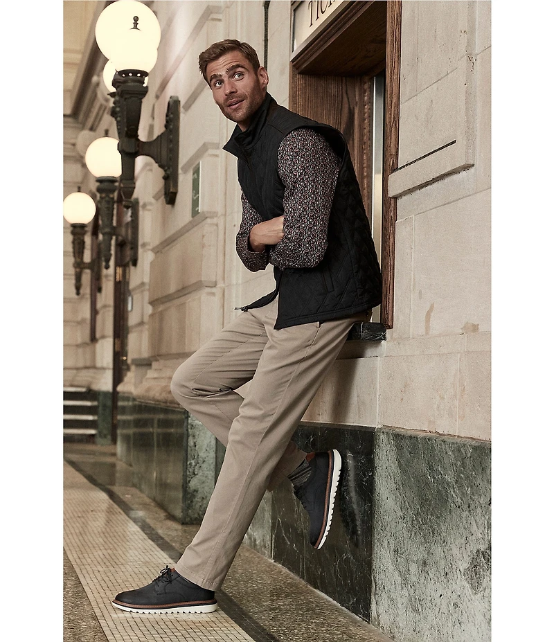 Johnston & Murphy Men's Braydon Nubuck Plain Toe Lace Up Oxfords