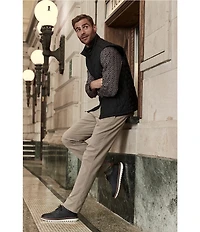 Johnston & Murphy Men's Braydon Nubuck Plain Toe Lace Up Oxfords