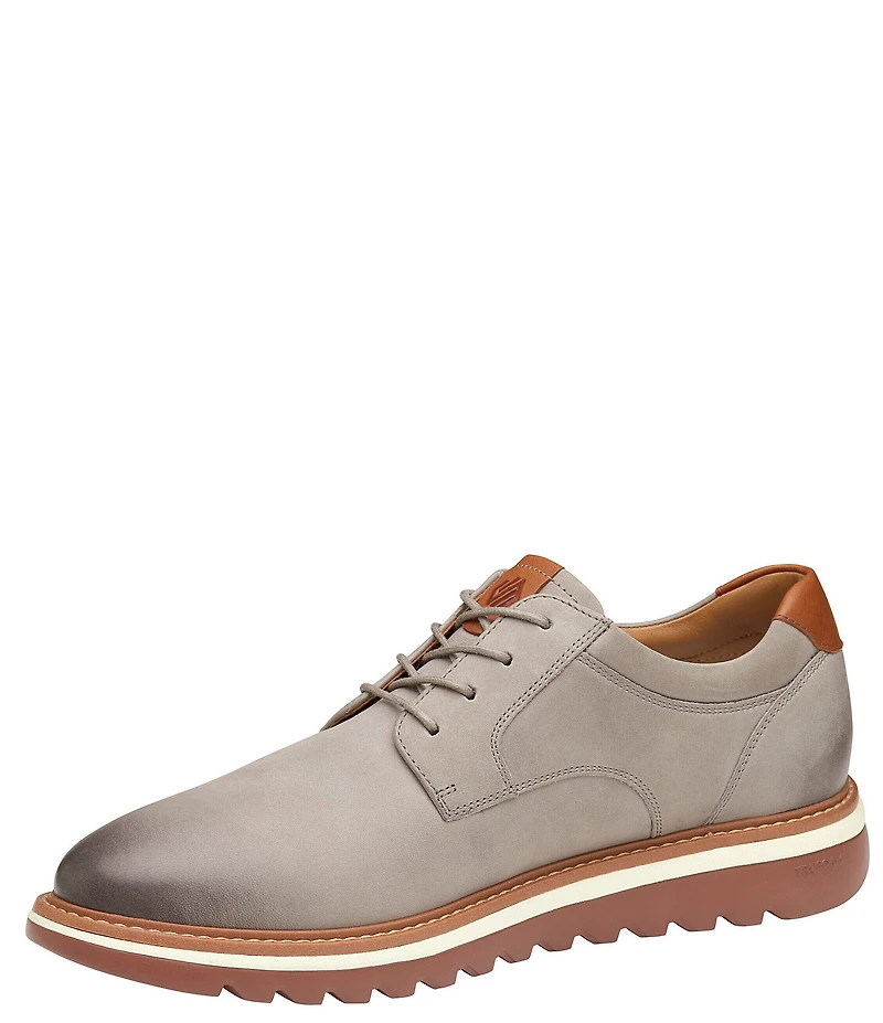 Johnston & Murphy Men's Braydon Nubuck Plain Toe Lace Up Oxfords