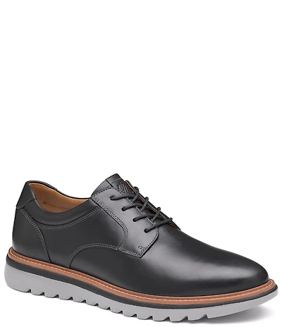 Johnston & Murphy Men's Braydon Leather Plain Toe Lace Up Oxfords