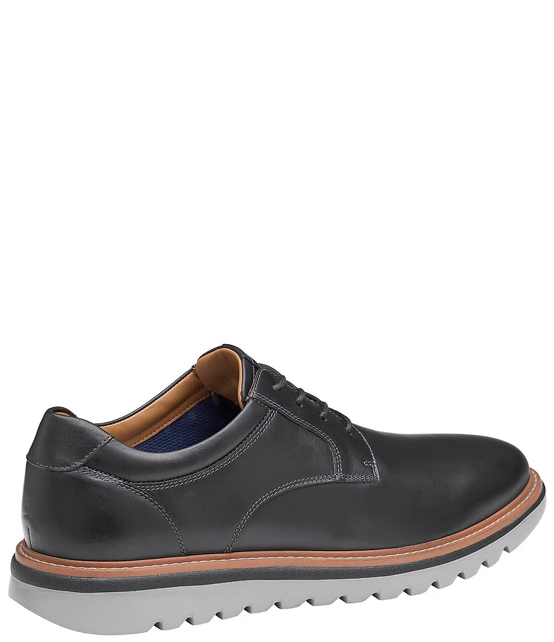 Johnston & Murphy Men's Braydon Leather Plain Toe Lace Up Oxfords