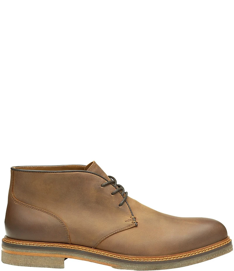 Johnston & Murphy Men's Calder Leather Chukka Lace Up Boots