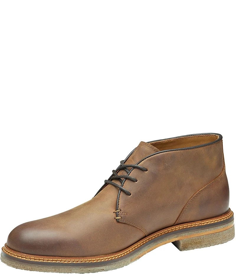 Johnston & Murphy Men's Calder Leather Chukka Lace Up Boots