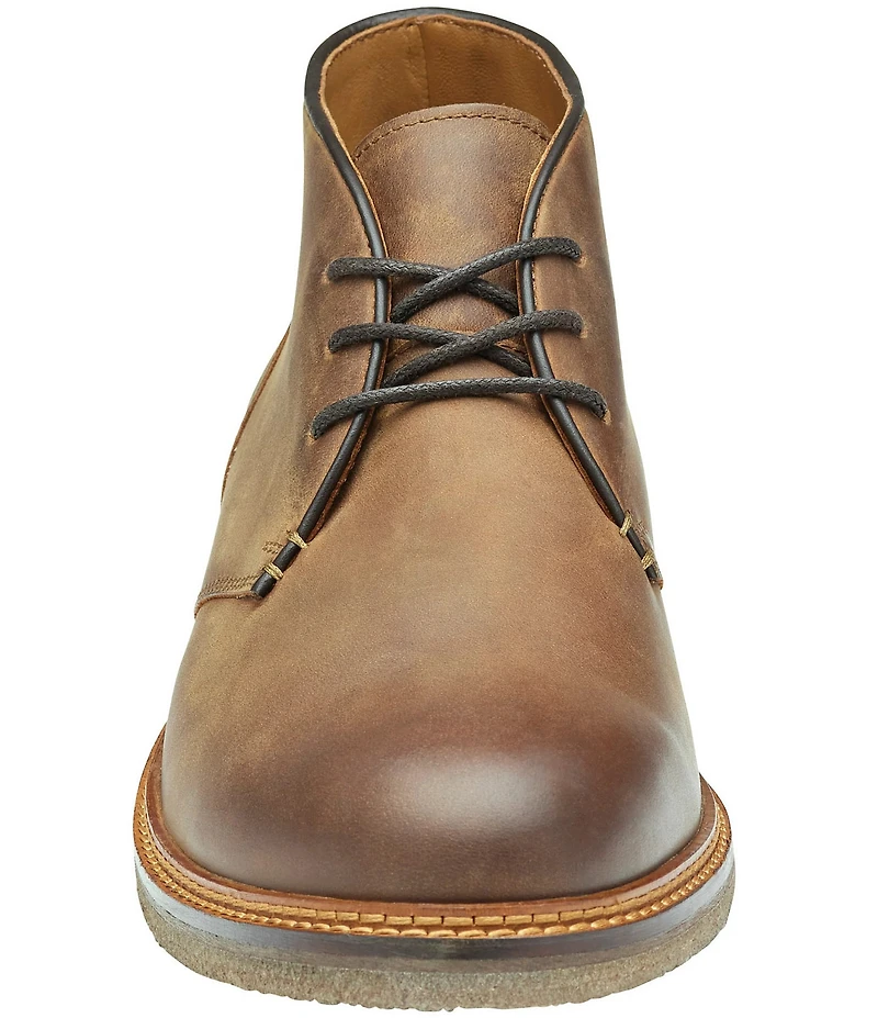 Johnston & Murphy Men's Calder Leather Chukka Lace Up Boots