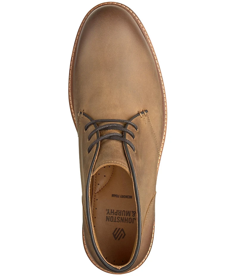 Johnston & Murphy Men's Calder Leather Chukka Lace Up Boots