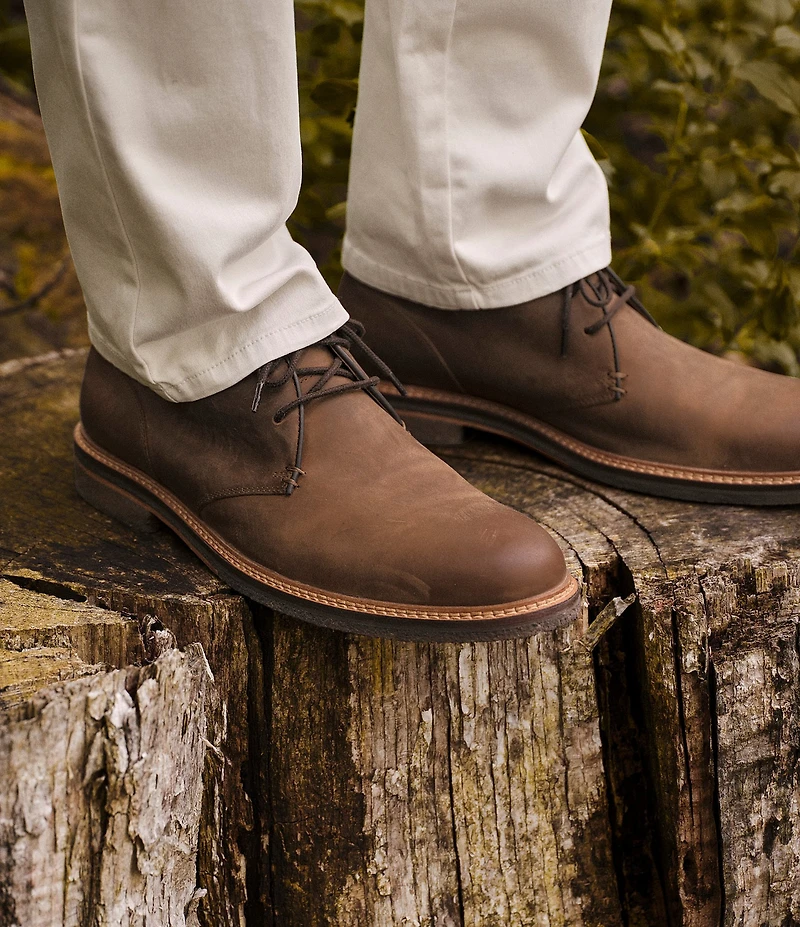 Johnston & Murphy Men's Calder Leather Chukka Lace Up Boots
