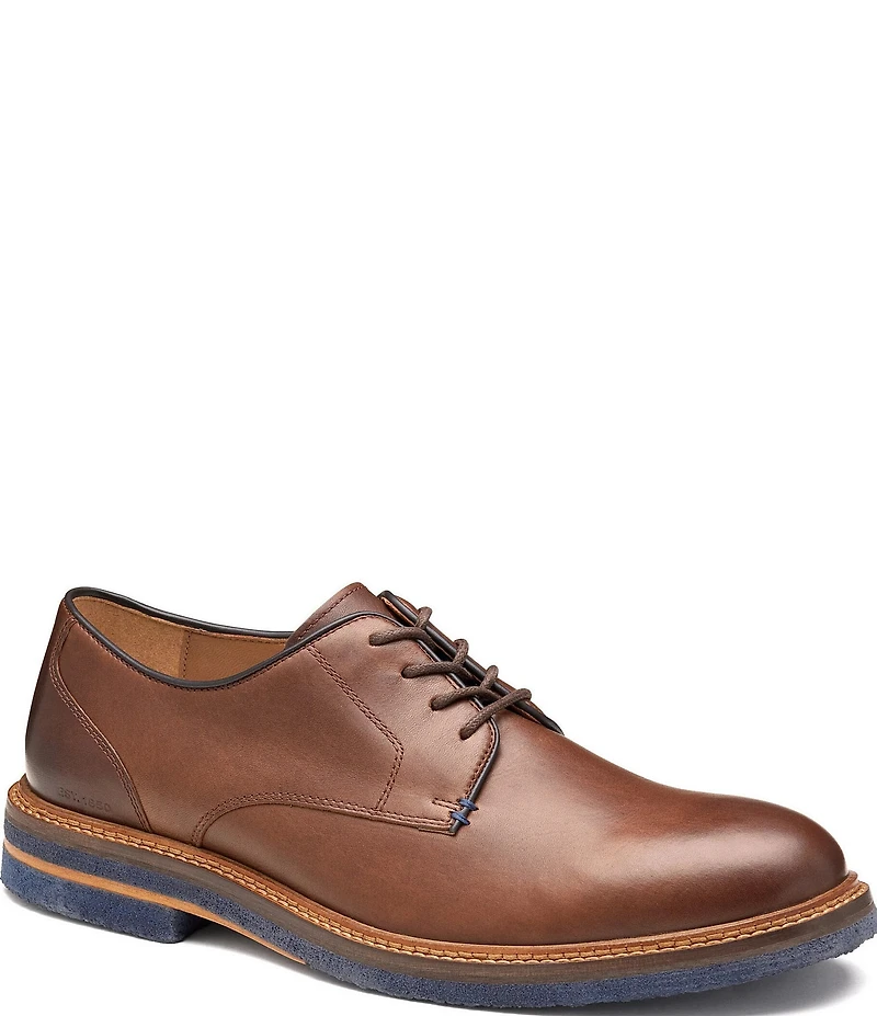 Johnston & Murphy Men's Calder Plain Toe Leather Oxfords