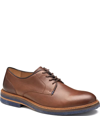Johnston & Murphy Men's Calder Plain Toe Leather Oxfords