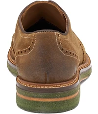Johnston & Murphy Men's Calder Waxed Suede Wingtip Oxfords