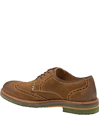 Johnston & Murphy Men's Calder Waxed Suede Wingtip Oxfords