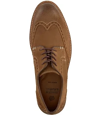 Johnston & Murphy Men's Calder Waxed Suede Wingtip Oxfords