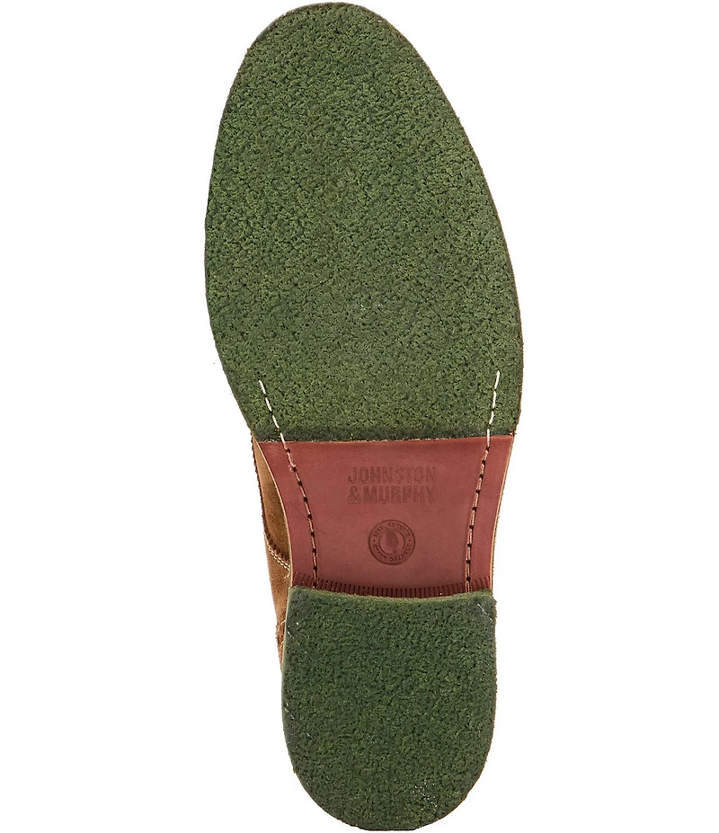 Johnston & Murphy Men's Calder Waxed Suede Wingtip Oxfords