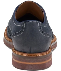 Johnston & Murphy Men's Calder Waxed Suede Wingtip Oxfords