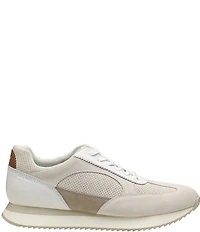 Johnston & Murphy Men's Chase Perforated T-Toe Suede and Leather Sneakers
