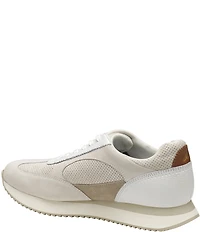Johnston & Murphy Men's Chase Perforated T-Toe Suede and Leather Sneakers