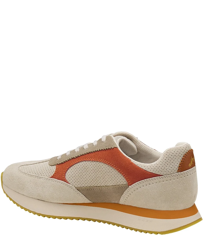 Johnston & Murphy Men's Chase Perforated T-Toe Suede Sneakers