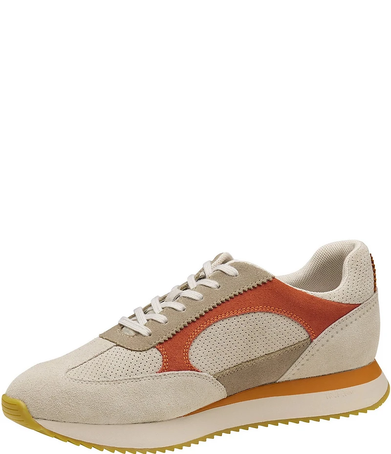 Johnston & Murphy Men's Chase Perforated T-Toe Suede Sneakers