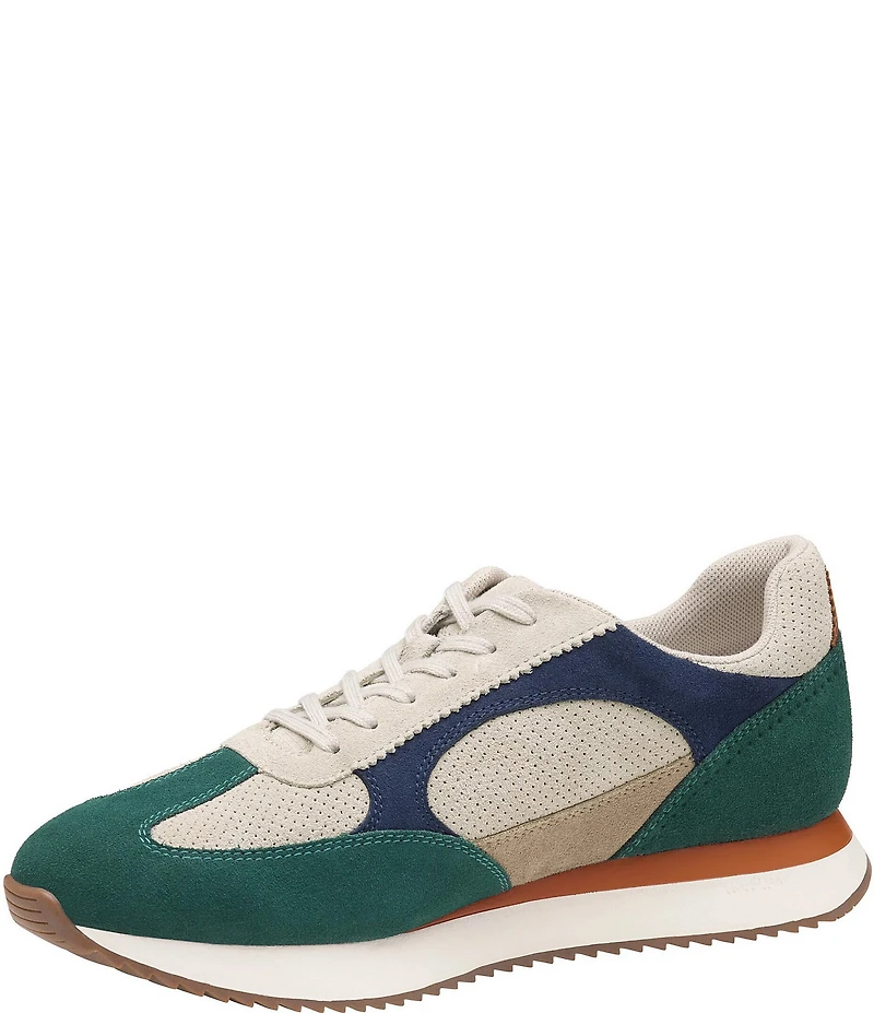 Johnston & Murphy Men's Chase Perforated T-Toe Suede Sneakers