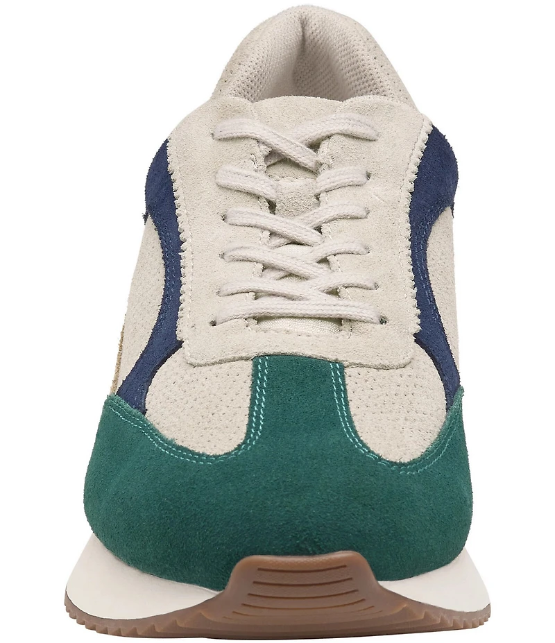 Johnston & Murphy Men's Chase Perforated T-Toe Suede Sneakers