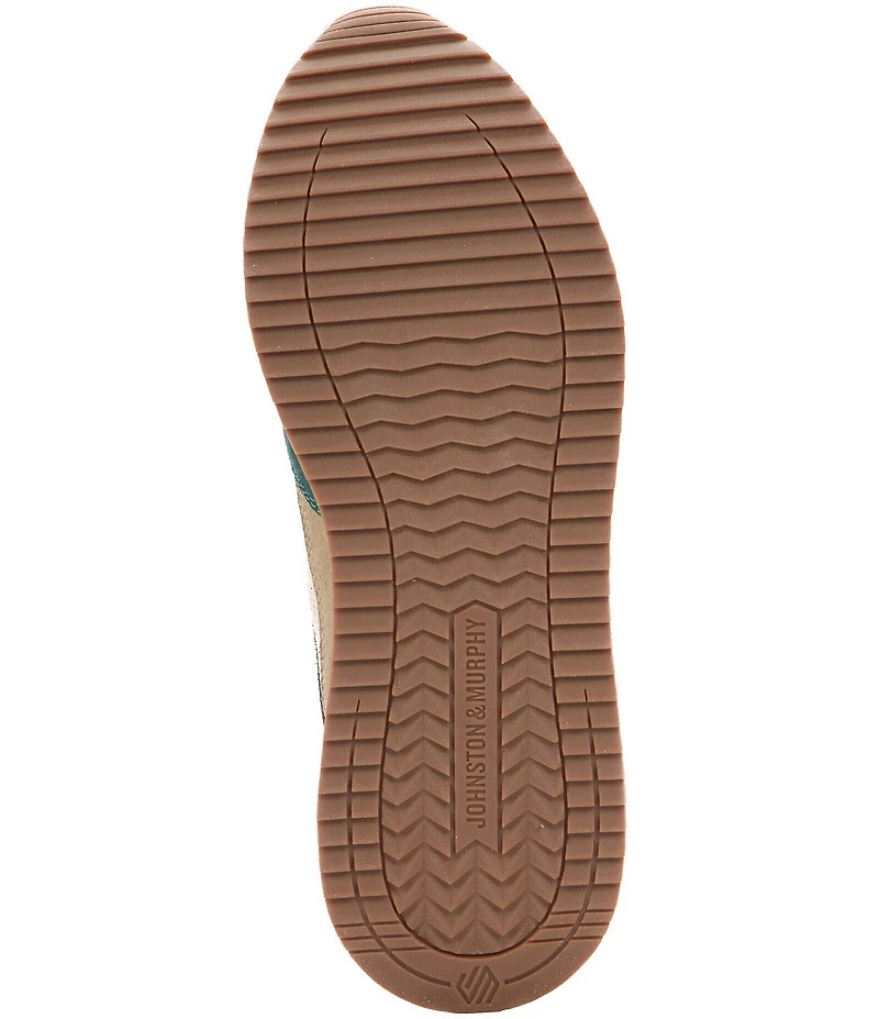Johnston & Murphy Men's Chase Perforated T-Toe Suede Sneakers