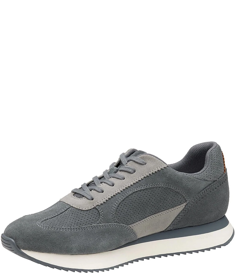 Johnston & Murphy Men's Chase Perforated T-Toe Suede Sneakers