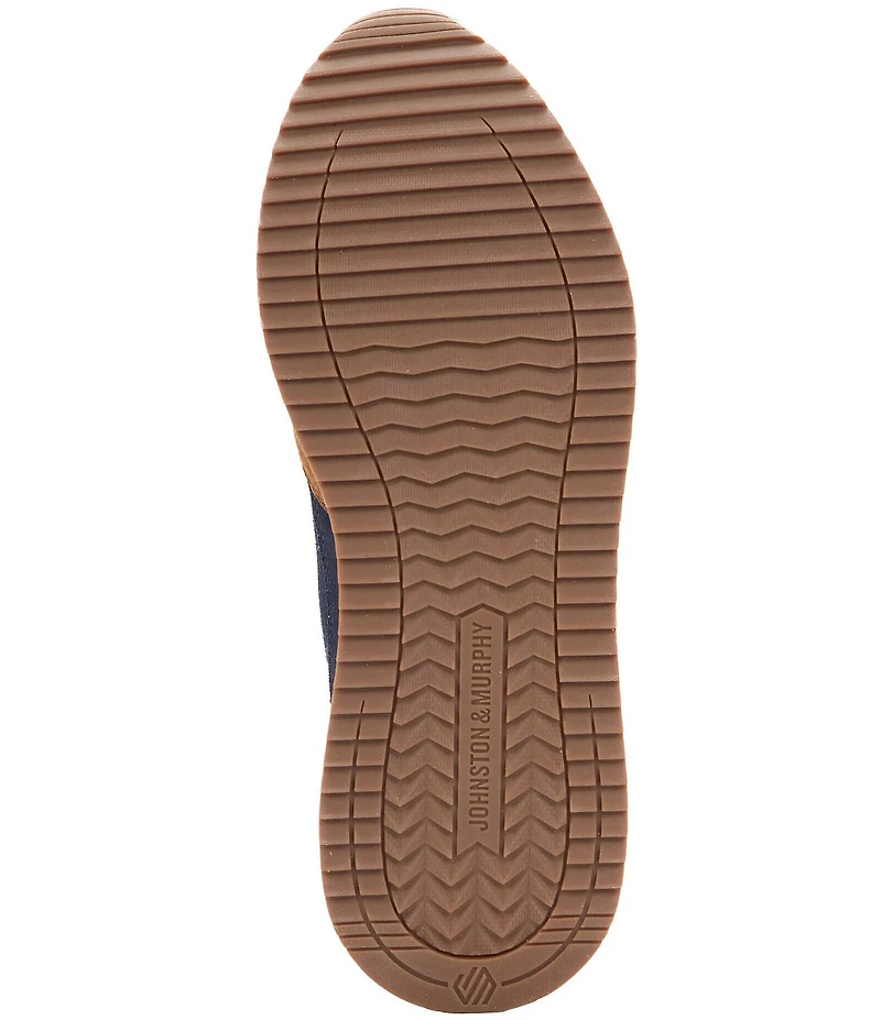 Johnston & Murphy Men's Chase Perforated T-Toe Suede Sneakers
