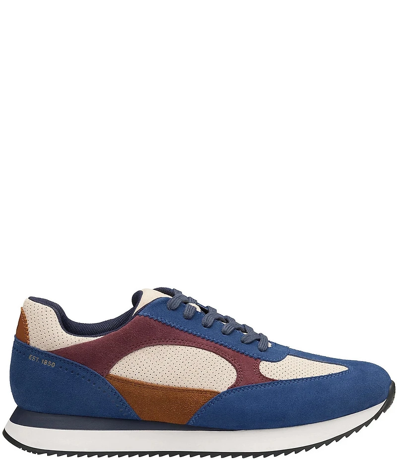 Johnston & Murphy Men's Chase Perforated Suede T-Toe Sneakers
