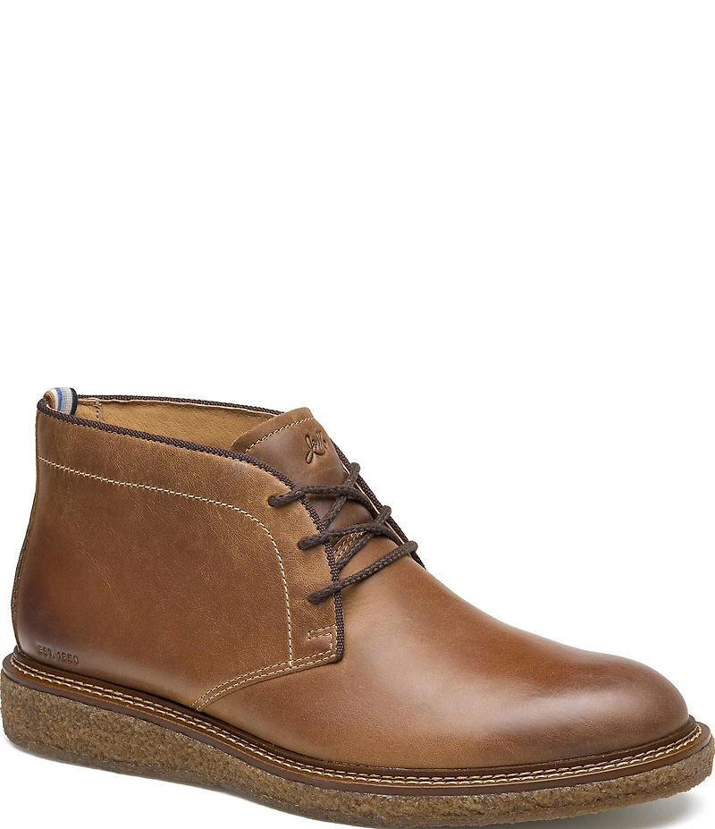 Johnston & Murphy Men's Clint Leather Chukka Boots