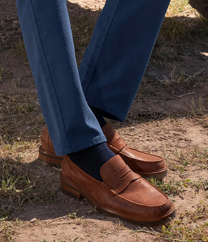 Johnston & Murphy Men's Collier Leather Penny Loafers
