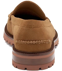 Johnston & Murphy Men's Collier Suede Penny Loafers