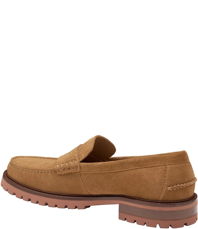 Johnston & Murphy Men's Collier Suede Penny Loafers
