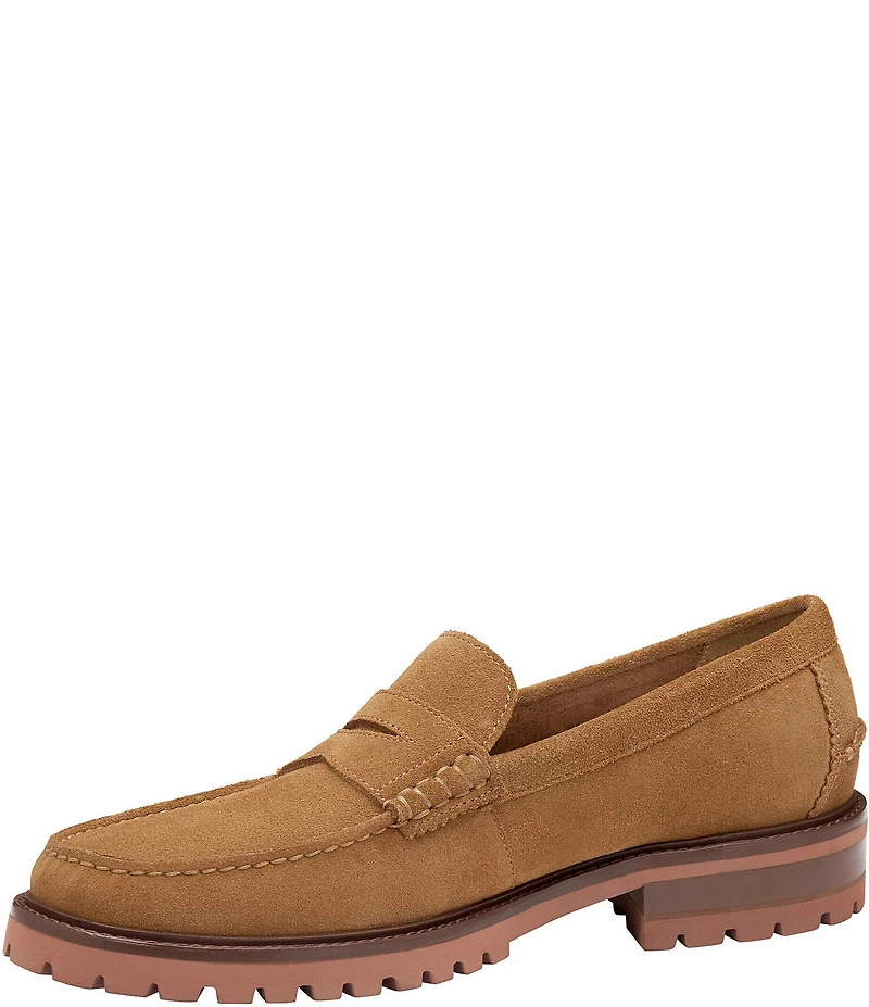 Johnston & Murphy Men's Collier Suede Penny Loafers