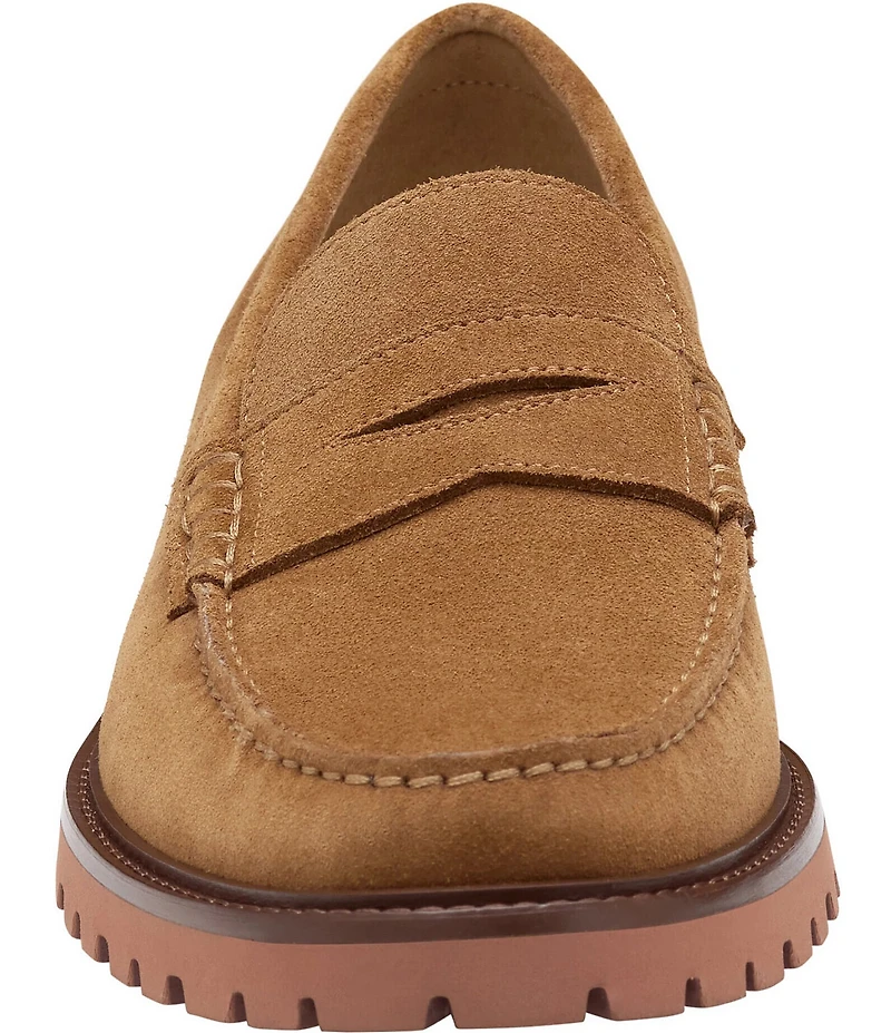 Johnston & Murphy Men's Collier Suede Penny Loafers